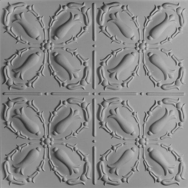 Ceilume Orleans 2ft x 2ft Random Gray Ceiling Tile V3-ORLEAN-22GRR